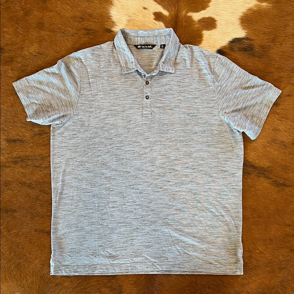 Travis Mathew Light Gray Polo Shirt